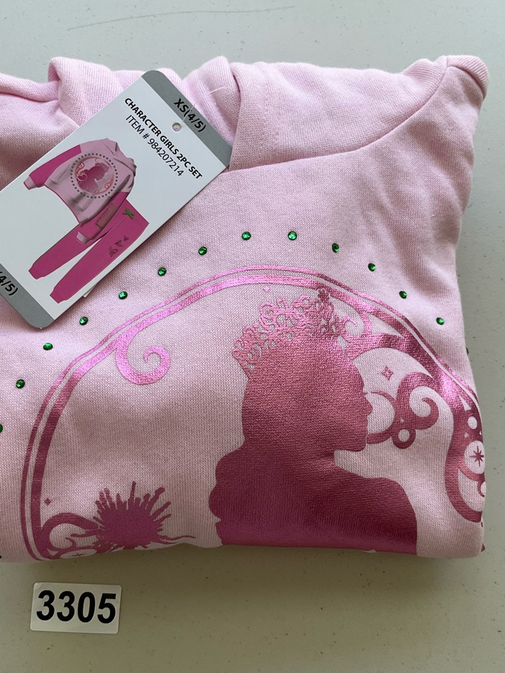 Wicked Character Girls Hoodie Pink XS Long Sleeves Sweater New - Picture 8 of 8